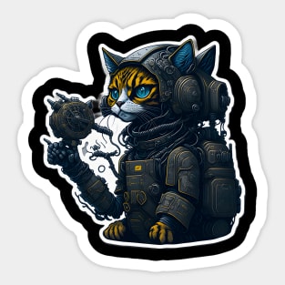 Mecha Cat_009 Sticker